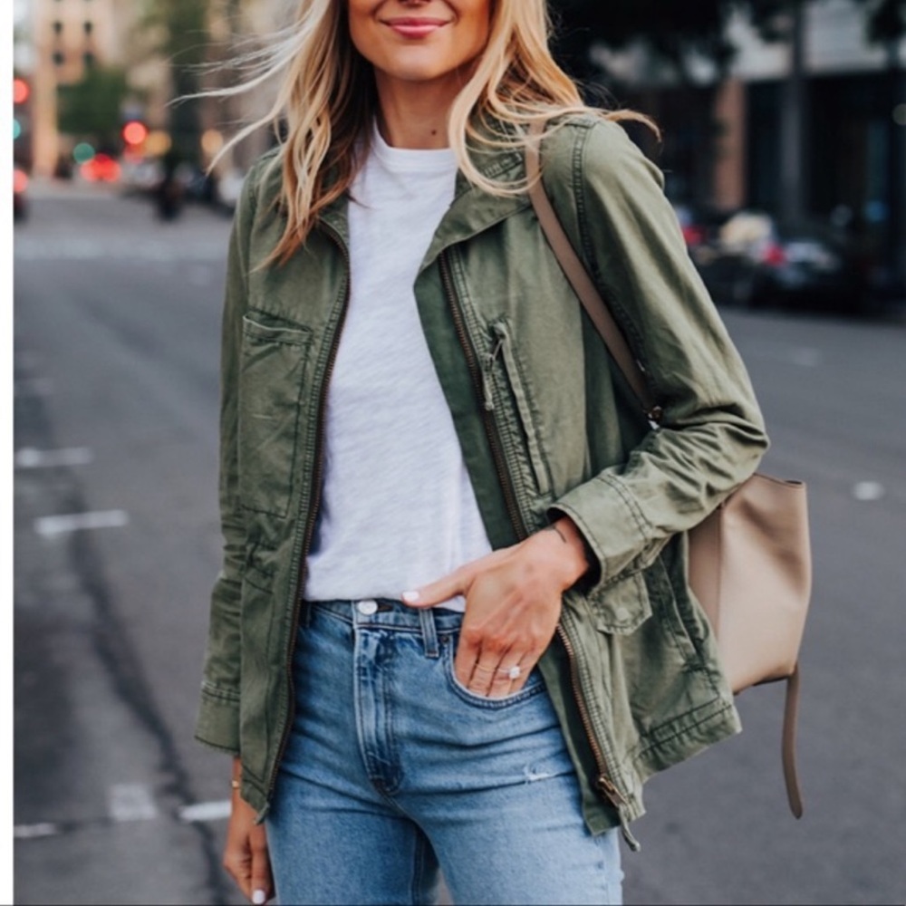 MADEWELL Fleet Jacket Military Army Green Utility Size XS Full Zip - Picture 3 of 15